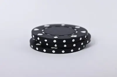 Black casino chips